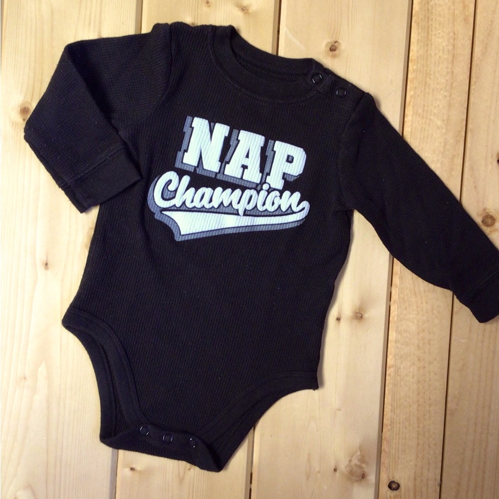 Long sleeve onesie.